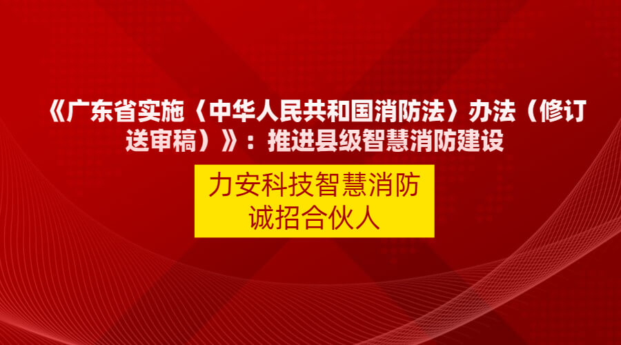 广东智慧消防政策文件：【广东省实施〈中华人民共和国消防法〉办法】县级以上人民政府应当应当积极推动智慧消防建设